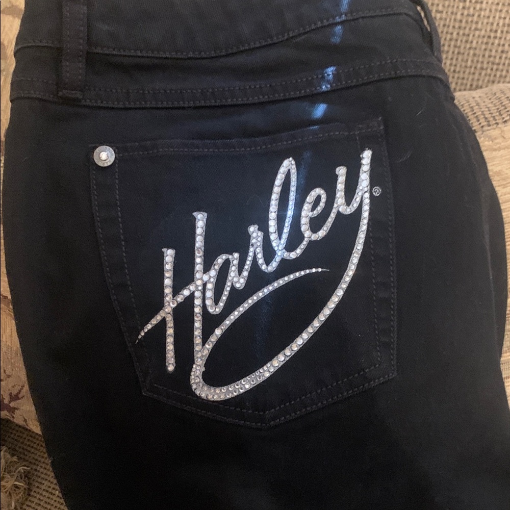 Harley-Davidson Black Boot Cut Jeans